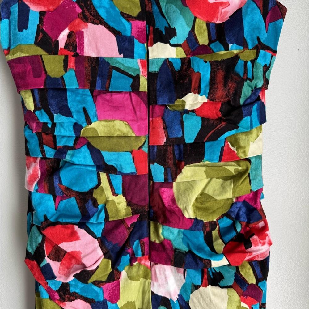 Suzi Chin for Maggy Boutique Colorful Floral Midi Dress - Picture 3 of 4